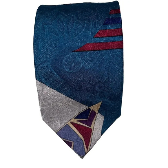 Mezzano, 100% handmade silk handmade in the Dominican Republic W=3.5-1” L=54” - Picture 2 of 7